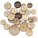 thumbnail image 4 of Botón de madera de cáscara de coco ecológico natural para ropa, 2/4 agujeros, botones de madera decorativos para álbumes de recortes para niños, venta al por mayor, 4 of 5