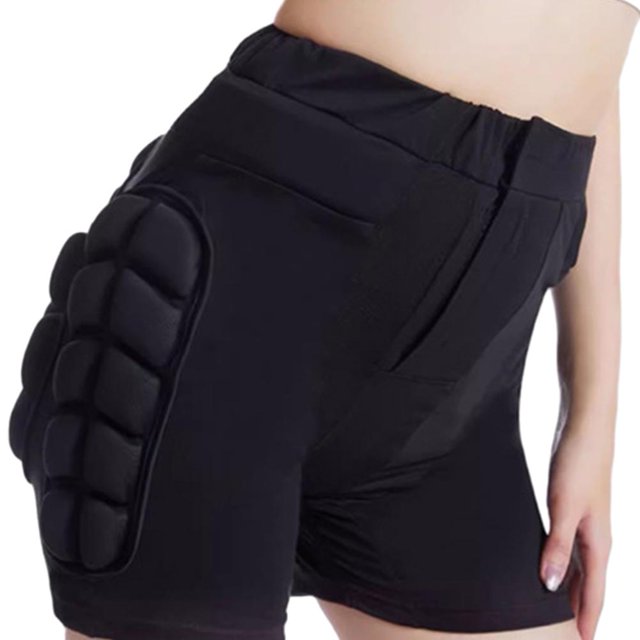 3Uds. Pantalones Hip 3D Crash Invierno Patinaje Almohadilla Protectora Eva Corto (Xl)