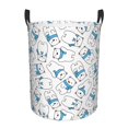 thumbnail image 6 of Lsque Scarf Bear pattern Laundry Hamper Basket, Tall Woven Rope Hamper Basket for Clothes, Lightweight Storage Basket, Collapsible Waterproof-Medium, 6 of 8