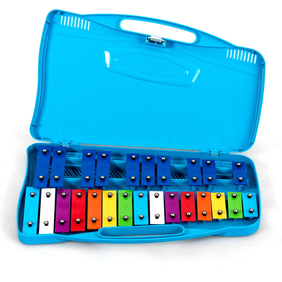 25 Notes Kids Chromatic Aluminium Xylophone with Case and 2 Mallets