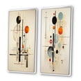 thumbnail image 3 of Designart "Harmonic Equilibrium Beige Suprematism II" Abstract Suprematism Framed Wall Art Set Of 2 - Multi-Color Abstract Framed Wall Art Set Of 2, 3 of 7