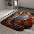 thumbnail image 2 of 1pc Santa Claus Sleeping Absorbent Non-Slip Bathroom Thickened Flannel Rug Decor,Soft,Quick Drying,Suitable For Indoor/outdoor Use,Bathrooms,Bedrooms,Kitchens,Terrace,Laundry Rooms,16"x24", 2 of 9