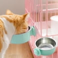thumbnail image 2 of 1Pc Hanging Stainless Steel Pet Bowl, Adjustable Stand, Safe Wall-Mounted Food & Water Bowl For Cats & Dogs Small Size, 2 of 5
