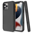 thumbnail image 3 of Xpm Case for Apple iPhone 13 (6.1") Armor 3 in 1 Three Layer Heavy Duty Rugged Hybrid Hard PC TPU Bumper Shockproof Full Protective Cover for iPhone 13 - Black, 3 of 7