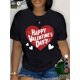 thumbnail image 1 of Women's Cotton T-Shirt with Heart & Cupid Design - Comfort Fit, Crew Neck, Short Sleeve Tee Tee For Adult, Men, Women, Teen, Teenager, Adolescent, Youth, 1 of 7