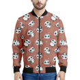 thumbnail image 3 of Chaqueta de vuelo con estampado 3D de panda de dibujos animados kawaii para hombre y mujer, estilo harajuku, hip hop, unisex, estilo callejero, 3 of 4