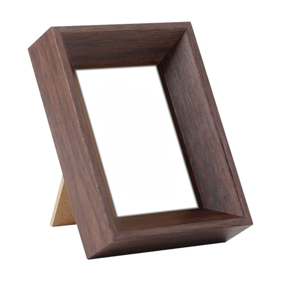 Modern Wooden Photo Frame for Desktop Display Minimalist DIY Standalone Frame for 24x322 Inch Pictures Handmade Home Craftsmanship