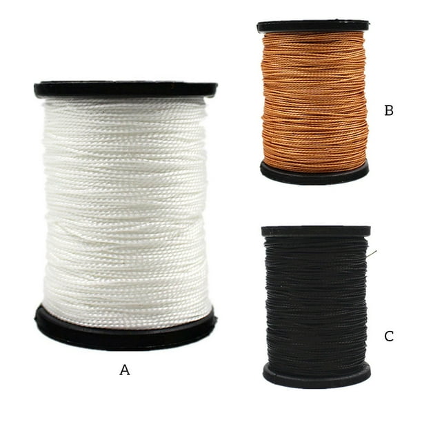 relayinert Nylon Fishing Lines Kite Wire Multifunctional Pragmatic Carp  Wires Solid Braided Solid Color for Repairing Fish-catching Usage Black  1Set 