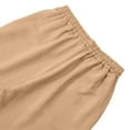 thumbnail image 5 of Men's Summer Casual Short Sleeve Lapel Shirt and Elastic Waist Shorts Set Solid Color Loose Fit Drawstring Beach Vacation Golf Loungewear Outfits Modern Fashion Essential, 5 of 9