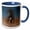 Blue/White, variant on 3drose, Wistful Pixie, 11oz Two-tone Green Mug