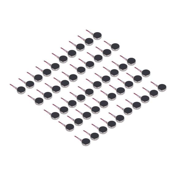 Motor de vibración para teléfono móvil, 50 piezas Mini motores de vibración Tipo de botón Motor vibratorio Mini motores de vibración Funcionalidad de alta precisión