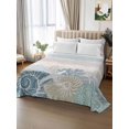 thumbnail image 3 of King Flat Sheet Only Summer Ocean Coral Conch Soft Microfiber Cooling Bedding Sheets Coastal Starfish Retro Plank Flat Bed Sheet for Hotel,Home Decor, 3 of 9