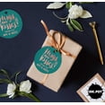 thumbnail image 5 of Inkdotpot 50 Pack Real Rose Gold Foil Paper Tags Hugs & Kisses From The Wedding Favor Hang Tags, 5 of 6