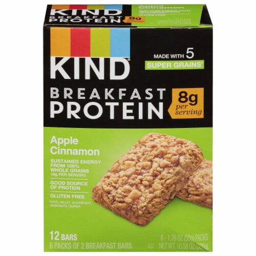 KIND Apple CInnamon Probiotics Breakfast Bar 6 ct / 1.76 oz