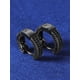 thumbnail image 4 of Men's Glamorous Unisex Style Cubic Zirconia Paved Hoop Earrings With Micro Pave Cz, Black Nano Coating, And Gold Plated Copper Material, 4 of 4