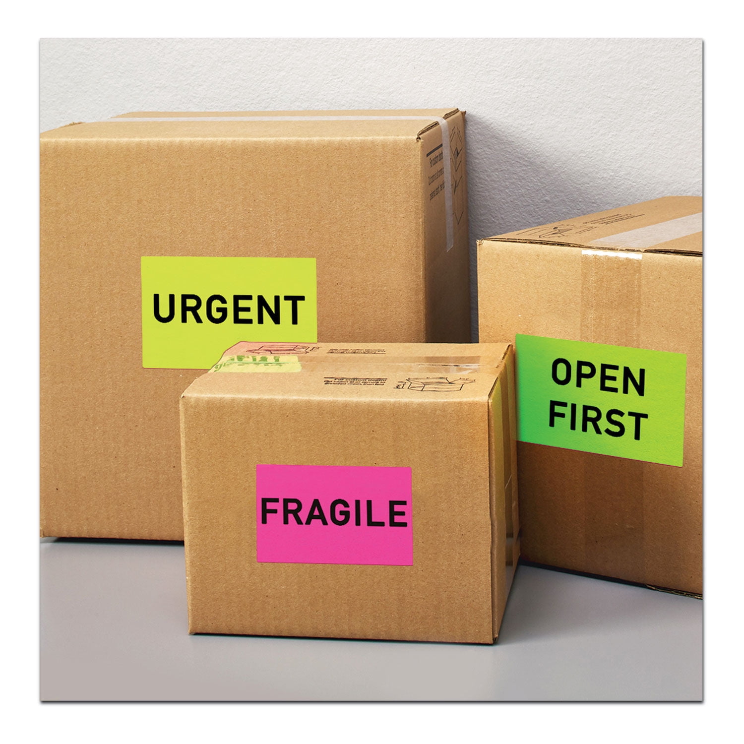 Avery High-Visibility Permanent Laser ID Labels 5.5 x 8.5, Neon Magenta, 200/Box