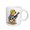 White, variant on 3drose, Funny Cool Yellow Labrador Retriever Puppy Dog Playing Guitar Music, 15oz Two-tone Yellow Mug