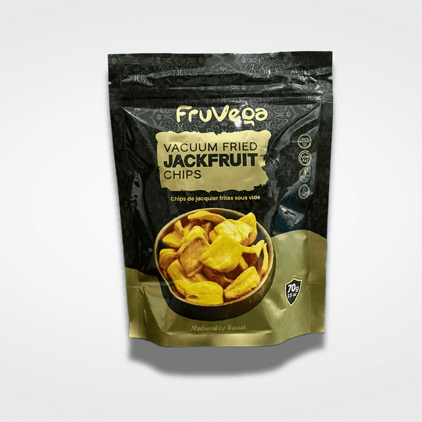 Fruvega Jackfruit Chips, 70 g Crispy Vacuum Fried Healthy Snack