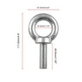 thumbnail image 3 of Riwesomey Reemplazo para Mariner Force Outboard Flywheel Flywheel Puller Lift Lifting Eye 1 1/2-16 91-90455-1 Herramientas de reparación de automóviles Riwesomey VI1419-00B, 3 of 6