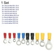 thumbnail image 2 of Unique Bargains Connecteurs Électriques 102 Pcs Borne à Sertir pour Maison Automobile Bateau Camion Bobine Pressée à Froid Câblage Circulaire Pré-Isolé 1 Ensemble, 2 of 5