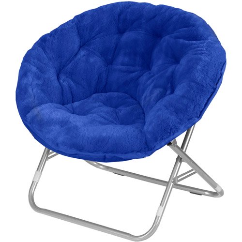 Mainstays Faux Fur Saucer Chair, Multiple Colors