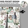 thumbnail image 5 of Rod Pocket Kitchen Curtain Set 3-Piece, 27.5x36 Inch Valance & Tier Drapes, Polyester Pongee Cafe Curtains for Living Room, Bathroom, Farmhouse Rustic Country Window Treatments., 5 of 6