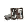 Manicure and Travel Grooming Set in Italian Bonded Leather