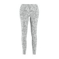 thumbnail image 2 of Digital White/Grey Camo Women's Casual Leggings - Camo Color Code 0057, 2 of 7