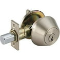 thumbnail image 3 of Weiser Safe Lock Satin Nickel Round Deadbolt/Entry Door Lock with Key, 3 of 4