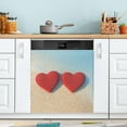 thumbnail image 1 of Beach Valentine Hearts Dishwasher Magnet Cover Appliances Sticker Decorative Magnetic Refrigerator Wash Machine Cover Decal for Home Kitchen Cabinet Decor 23"x26", 1 of 6