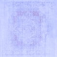 thumbnail image 1 of Ahgly Company Machine Washable Indoor Square Oriental Blue Industrial Area Rugs, 7' Square, 1 of 4