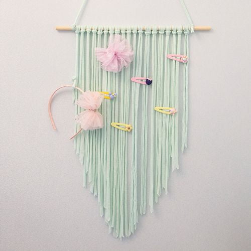 Kaboer Macrame Hair Bow Holder Hanging Hair Clips Hanger Headband Storage Organizer Boho Wall Decor Bow Organizer For Baby Girls Room Walmart Com Walmart Com