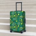 thumbnail image 5 of Uemuo Tennis Rackets and Balls Printed Washable Luggage Cover - Fashion Suitcase Protector Fits 18-32 Inch Luggage -Small, 5 of 9