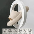 thumbnail image 2 of Cloud Slippers for Women and Men, Massage Shower Bathroom Non-Slip Quick Drying Open Toe Super Soft Comfy Thick Sole Home House Cloud Cushion Slide Sandals for Indoor & Outdoor Platform Shoes, 2 of 14