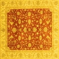 thumbnail image 1 of Ahgly Company Indoor Square Oriental Yellow Modern Area Rugs, 8' Square, 1 of 4