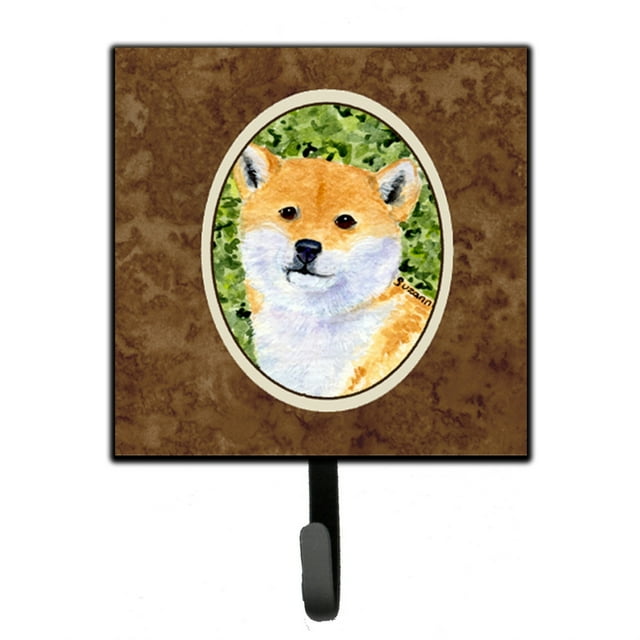 ""Caroline'S Treasures Ss8719Sh4 Shiba Inu Soporte Para Correa O Gancho Para Llaves Pequeño Multicolor""