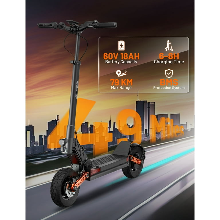 JOYOR S10-S-Z Electric Scooter, 1000W x 2 Dual Motor and Battery