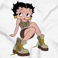 thumbnail image 2 of Betty Boop Camouflage Attitude Short Sleeve Women's Graphic Tee Brisco Brands S, 2 of 6