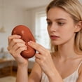 thumbnail image 6 of Roiihwy Rice Cake Squish Toys, Slow Rebound Squeeze Stress Balls, Brown, 5.3"x2.6", Stress Relief Sensory Toys, 6 of 7