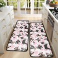 thumbnail image 4 of Kitchen Rugs Sets Of 2,Cute Boston Terrier Dog and Pink Love Heart Anti Fatigue Kitchen Mat Rugs Non Slip Washable,Decorative Kitchen Floor Mats for Kitchen,Sink,Laundry,17"x47"+17"x47", 4 of 5