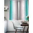 thumbnail image 4 of Abstract Sheer Curtains for Living Room Bedroom, Light-filtering Sheer Curtain, Water Duck Green Gray Gradient Ombre Rod Pocket Voile Window Treatment Drapes, 52’’Wx72’’L, 2 Panels Set, 4 of 7