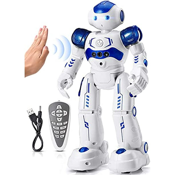 Kingsdragon Robot Toys Rc Robot For Kids Rechargeable Intelligent Programmable Robot With Infrared Controller Remote Control Robots Gesture Sensing Robot Interactive Walking Singing Dancing Walmart Com Walmart Com