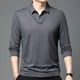 thumbnail image 5 of Blusa y camisa de manga larga con cuello vuelto para hombre, informal, con estampado y cremallera, de poliéster., 5 of 9