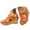 Orange, variant on Women's Wedge Sandals with Arch Support Cork Footbed High Top Slide Shoes Open Toe Platform Wedges Heels Sandal Size 9 Brown
