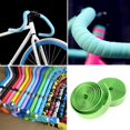 thumbnail image 2 of 2 uds cinta de manillar de corcho para deportes de bicicleta de carretera + enchufe de 2 barras verde Tmvgtek paseo en bicicleta, 2 of 9