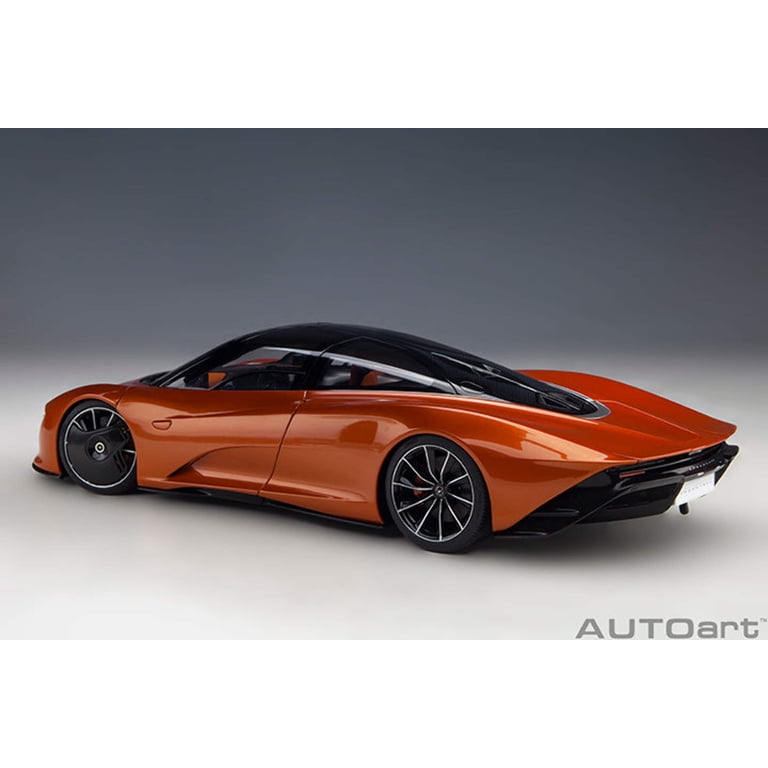 McLaren Speedtail Volcano Orange Metallic with Black Top and