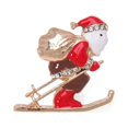 thumbnail image 1 of Broche de Navidad para hombres y mujeres, alfileres de diamantes de imitación, joyería de cristal, regalos de Navidad, Papá Noel, cascabeles, broches de Reno, 1 of 4