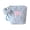 Blue, variant on Retros Leopards Print Makeup Bag Small Cosmetic Pouches For Women Portable Toiletry Organizers Travel Essential