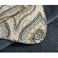 thumbnail image 5 of MarCielo 3 Piece Lightweight Quilt King, Printed Quilt, Quilt Set Bedding Throw Blanket Coverlet Lightweight Oversize Bedspread Ensemble, Yellow+Dark Gray, King Size, Joni, 5 of 8
