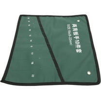 HAMPPLIES 1Set Tool Roll Up Bag Multipurpose Tool Roll For Specialists Beginners In Green Canvas Material